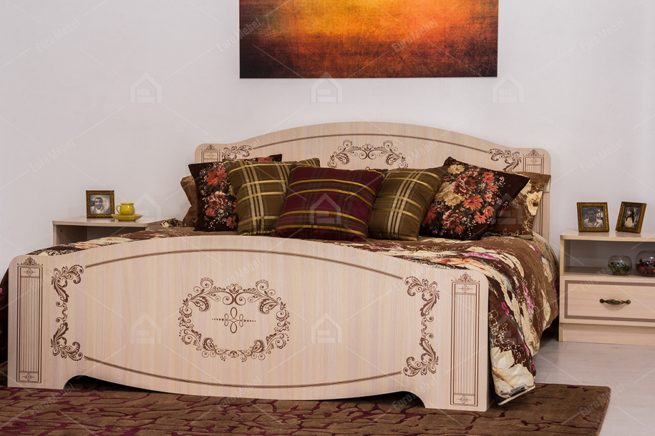 Набор мебели для спальни Королла МК-04 1903, Дуб Млечный, СВ Мебель (Россия)