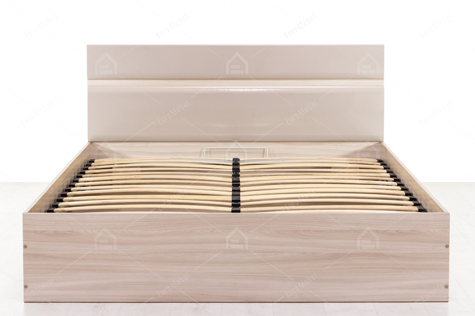 Кровать двуспальная Ненси с ортопедическим основанием, Какао, Горизонт (Россия)