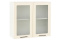 Шкаф кухонный 800, 2Д  как часть комплекта Геометрия, Ваниль, СВ Мебель (Россия)