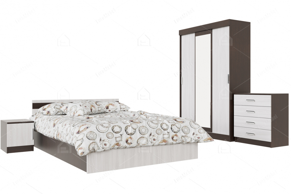 Комплект мебели для спальни Эдем 5, Анкор Анкор светлый, СВ Мебель(Россия)