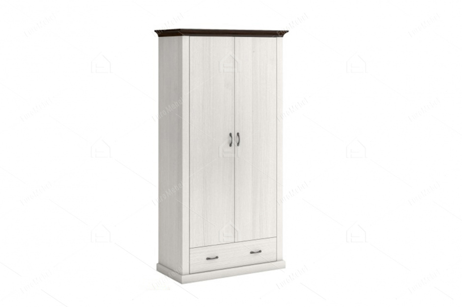 Шкаф для одежды 2Д  (Лавенда Lavenda 2d1s), коллекции Лавенда, Сосна Норвежская, VMV (Украина)