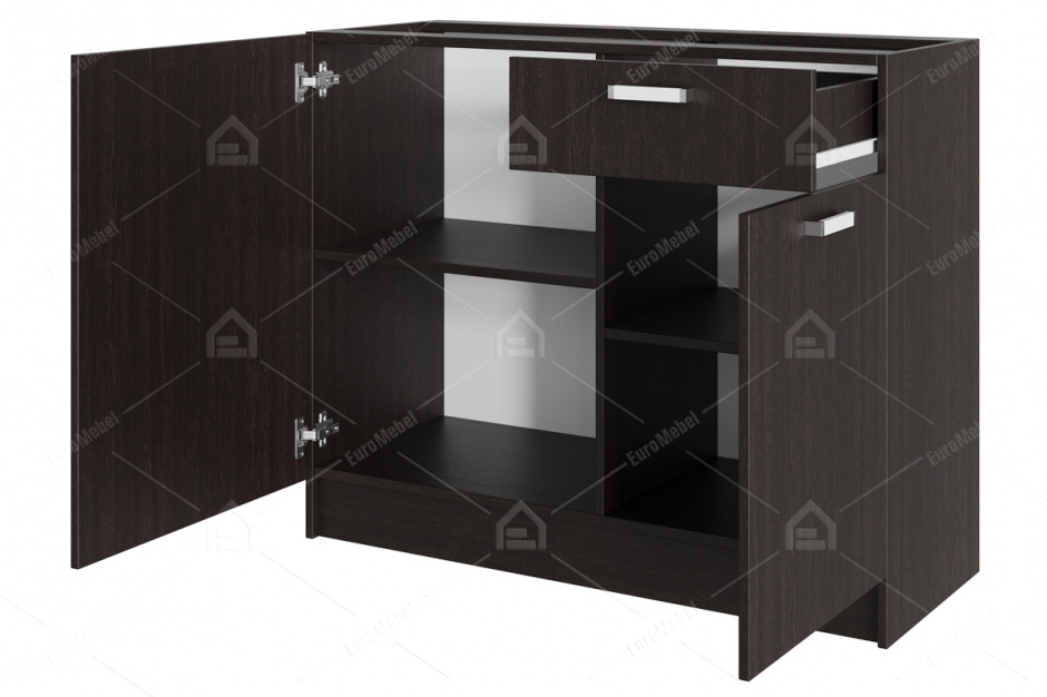 Шкаф-стол 1100, 2Д  как часть комплекта Розалия, Дуб Венге, СВ Мебель (Россия)
