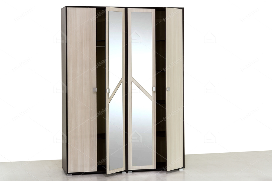 Шкаф для одежды 4Д , модульной системы Саломея, Лоредо, БТС (Россия)