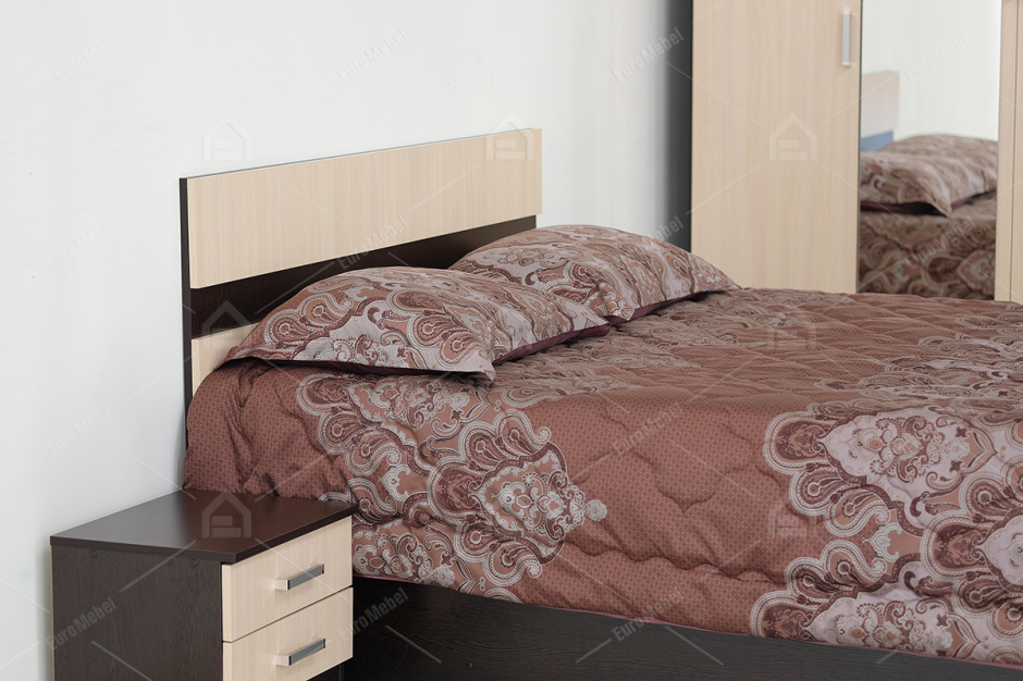 Комплект мебели для спальни Ника 4, Дуб Млечный, Астрид-Мебель(Россия)