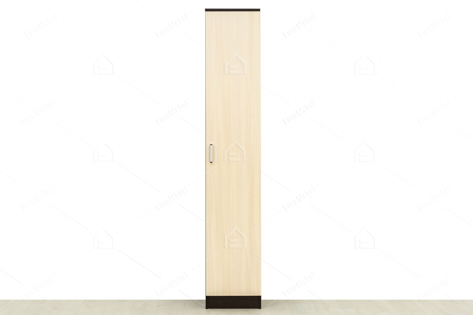 Шкаф пенал пристенный 1Д , модульной системы Ника 5, Дуб Млечный, Астрид-Мебель (Россия)