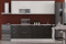 Комплект мебели для кухни СОФТ-7 2600, Страйп белый/ Страйп черный, Фант Мебель(Россия)