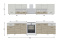 Комплект мебели для кухни Тренд 2600, Крафт белый/серый, Горизонт(Россия)