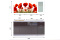 Комплект мебели для кухни Маки МДФ фотопечать 1800, Рисунок Светлый, Стендмебель(Россия)