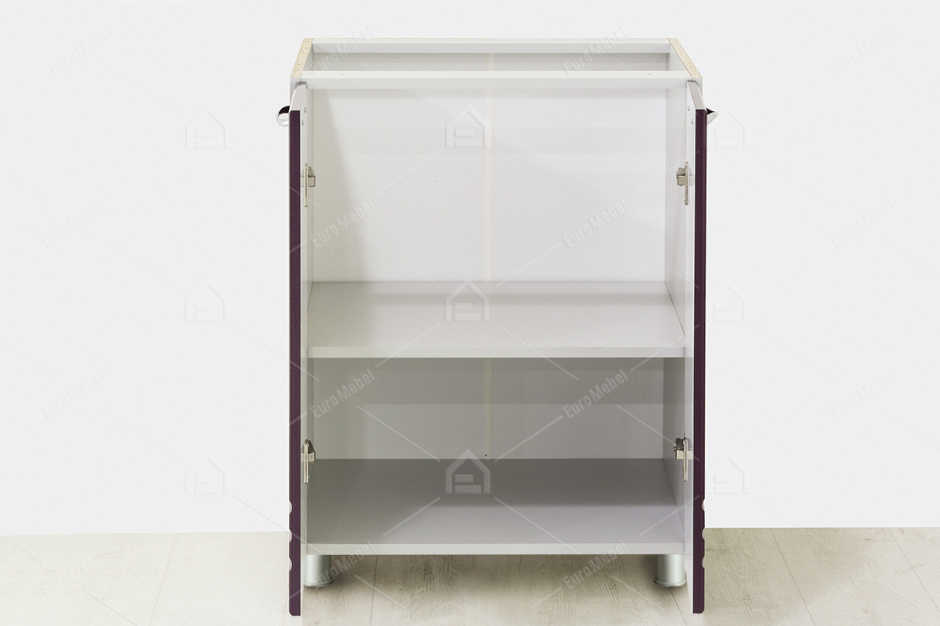 Шкаф под мойку 600, 2Д  как часть комплекта Волна, Баклажан, СВ Мебель (Россия)