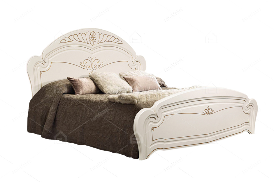 Комплект мебели для спальни Джамиля, Белый/Золото, Слониммебель(Беларусь)