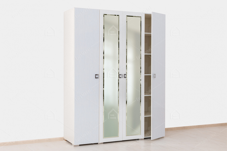 Шкаф для одежды  4Д  модульной системы Рената, Белый, ООО УМК (Россия)