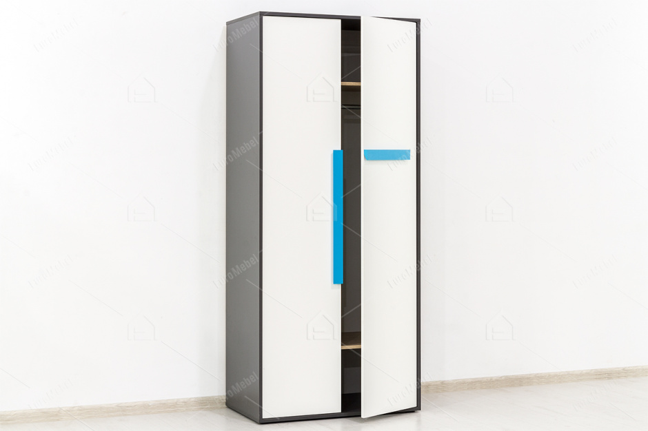 Шкаф для одежды  2Д  (Алекс Шкаф 2D) модульной системы Алекс, Белый, VMV (Украина)