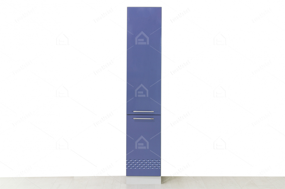 Шкаф пенал 400, 2Д , модульной системы Капля, Сизый, ДСВ Мебель (Россия)