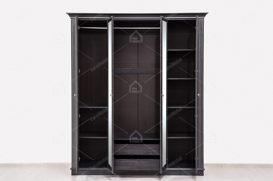 Шкаф для одежды  4Д  коллекции Бристоль, Дуб Шеффилд, MEBEL SERVICE (Украина)