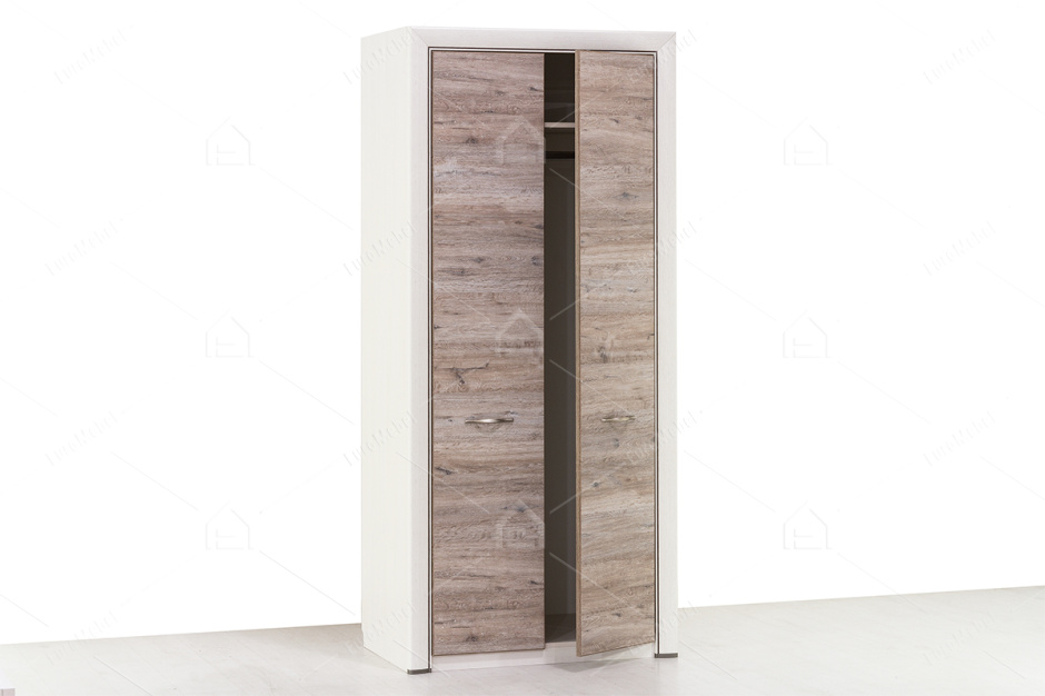 Шкаф для одежды 2Д  (Olivia 2DG), коллекции Оливия, Дуб Анкона, Анрэкс (Беларусь)