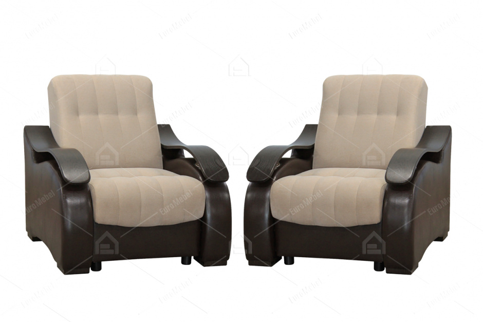 Кресло традиционное как часть комплекта Рио 4, Nika08/Ecotex213, Мебельный Формат (Россия)
