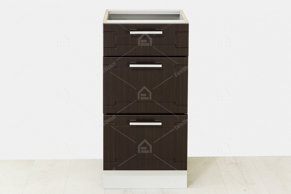 Шкаф кухонный 400,3Я как часть комплекта Геометрия, Дуб Венге, СВ Мебель (Россия)