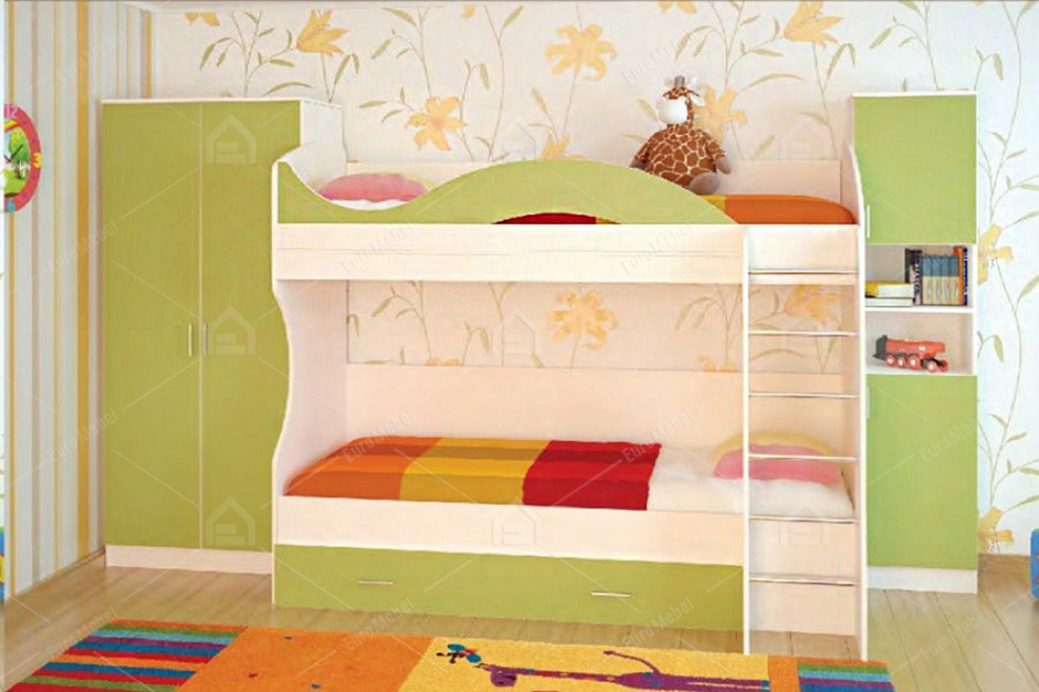 Набор мебели для детской Геометрия, Зеленый, Астрид-Мебель (Россия)