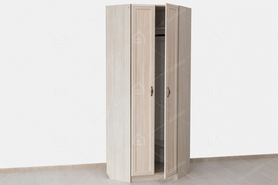 Шкаф для одежды угловой  2Д  коллекции Вега, Сосна Карелия, СВ Мебель (Россия)