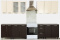 Набор мебели для кухни Геометрия Ваниль/Дуб венге 3192, Ваниль/Венге, СВ Мебель (Россия)