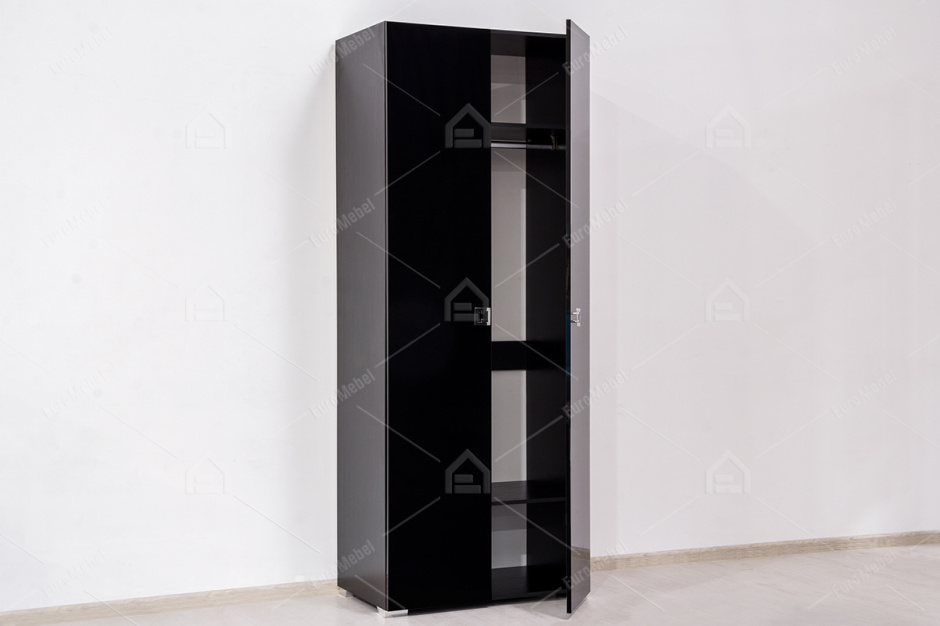 Шкаф для одежды  2Д  модульной системы Рената, Чёрный, ООО УМК (Россия)