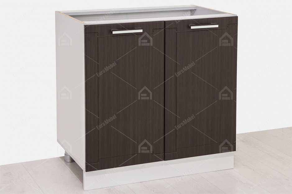 Шкаф кухонный 800, 2Д  как часть комплекта Геометрия, Дуб Венге, СВ Мебель (Россия)