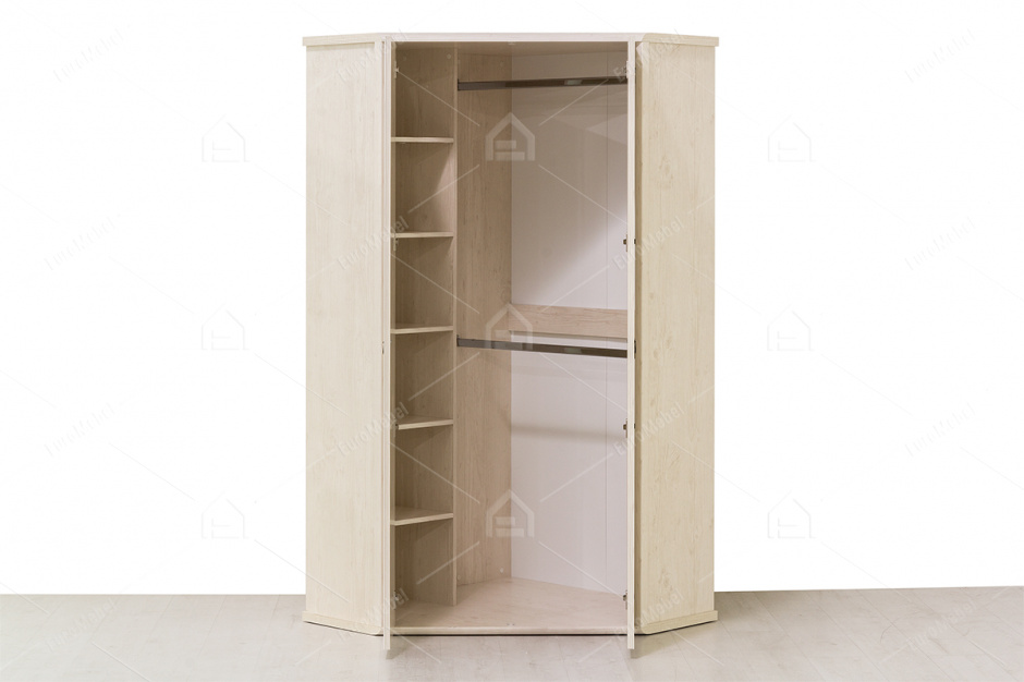 Шкаф для одежды угловой 2Д  (Magellan 2D), коллекции Магеллан, Сосна Винтаж, Анрэкс (Беларусь)
